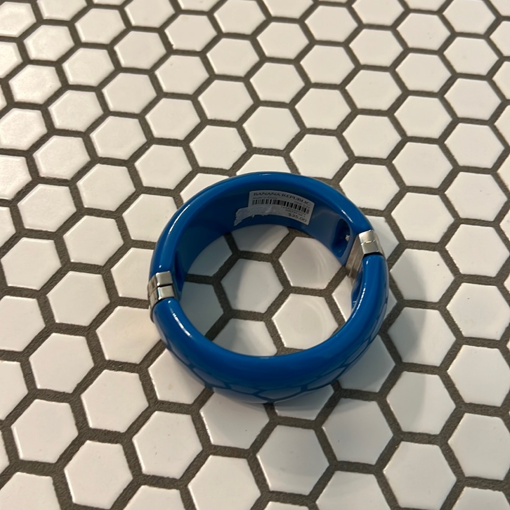 Blue enameled bracelet from Banana Republic